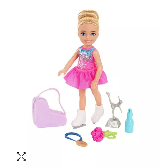 BARBIE CHELSEA I CAN BE ICE SKATER FIGURE SKATER DOLL - Picture 4 of 13